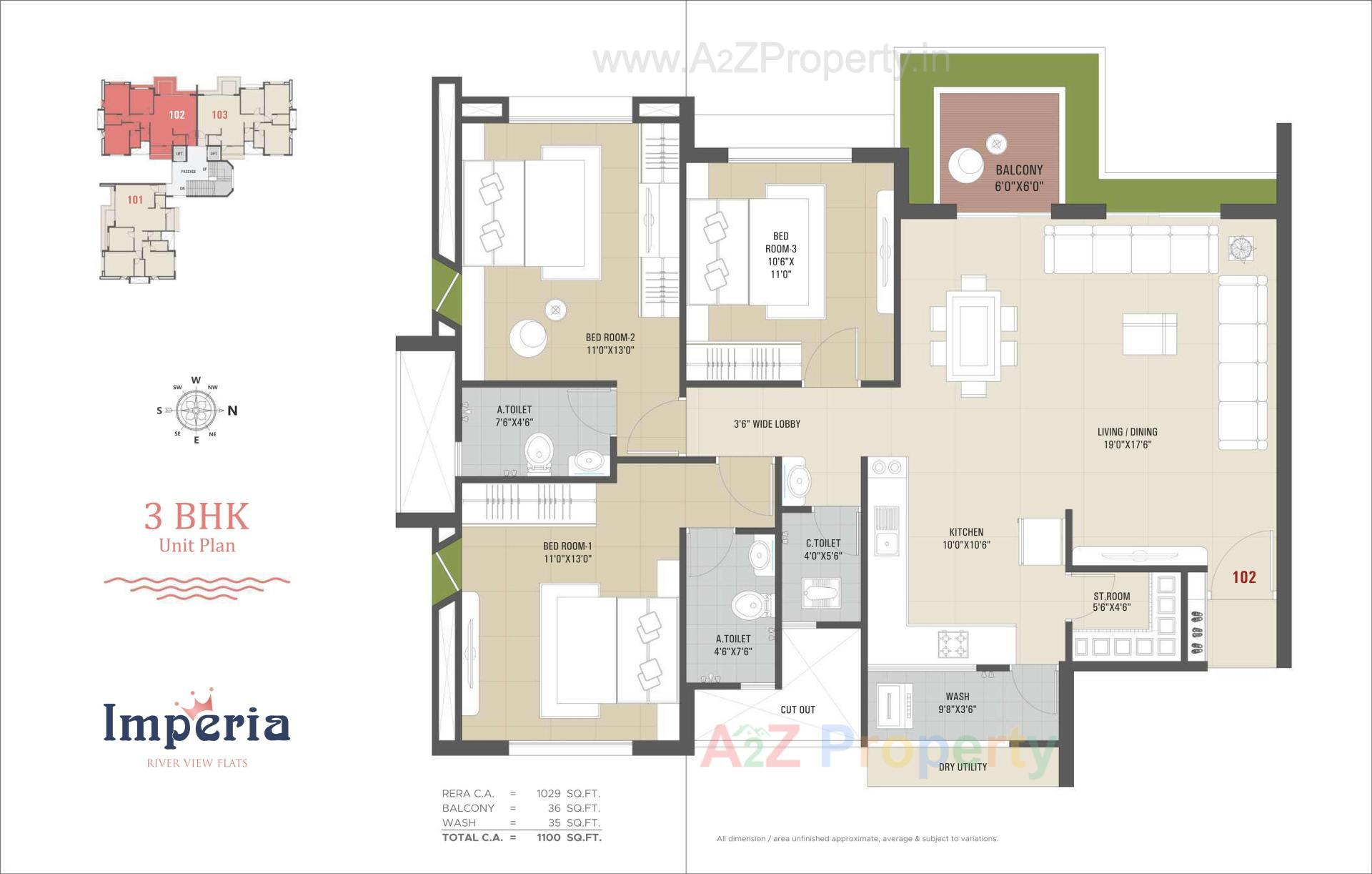 Layout of real estate project Imperia located at Singanpore, Surat, Gujarat