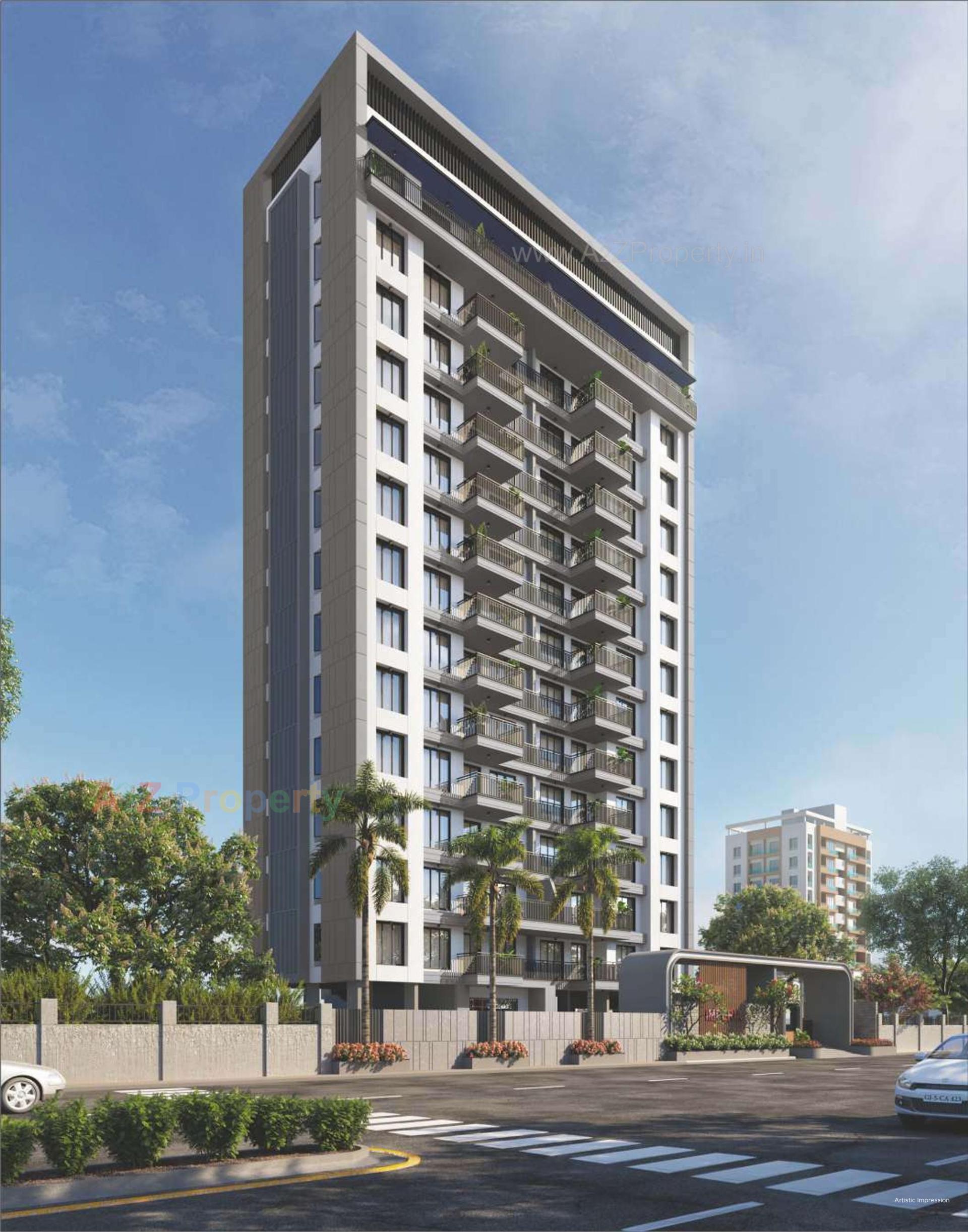 3D Elevation of real estate project Imperia located at Singanpore, Surat, Gujarat