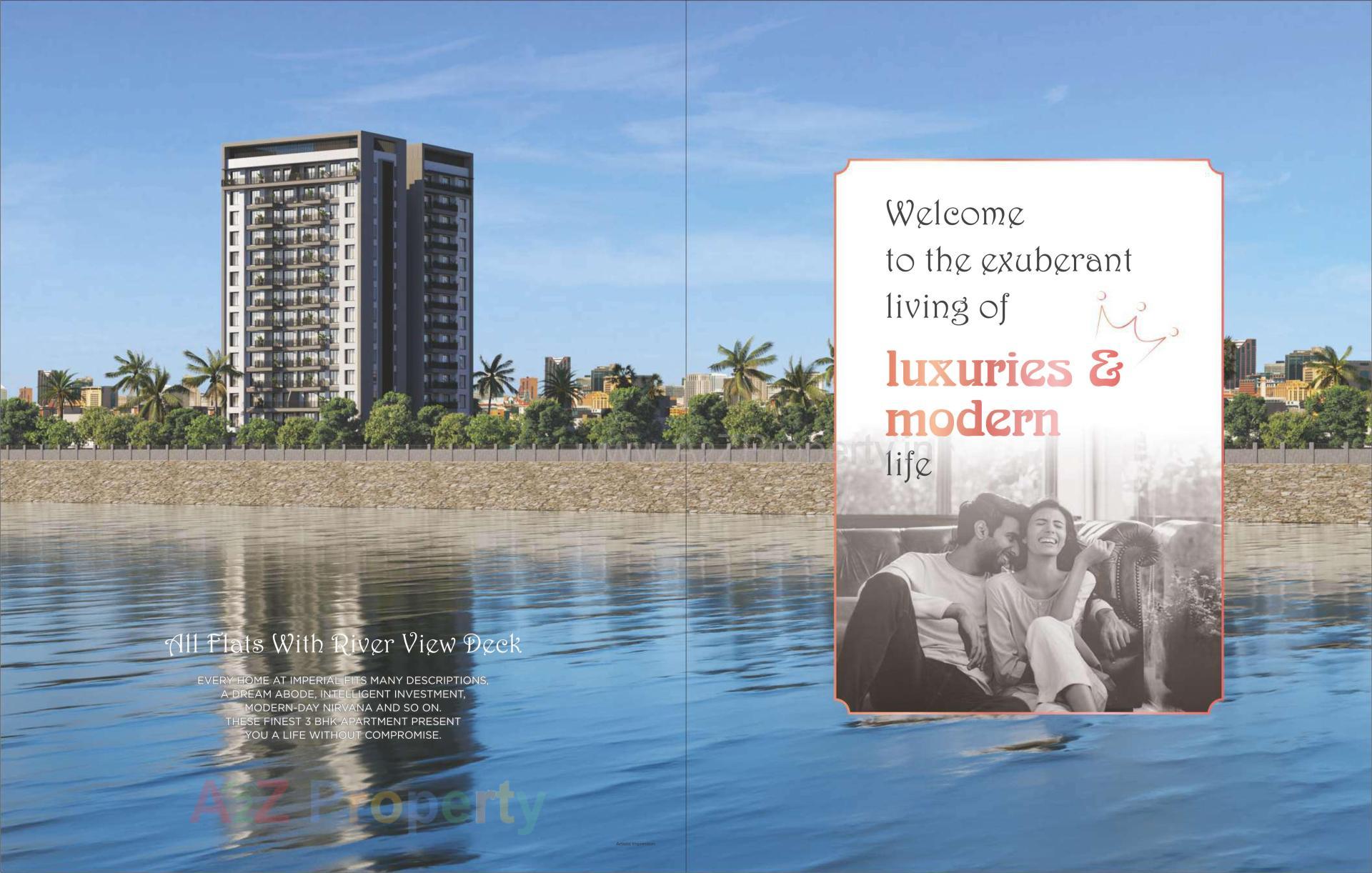 3D Elevation of real estate project Imperia located at Singanpore, Surat, Gujarat