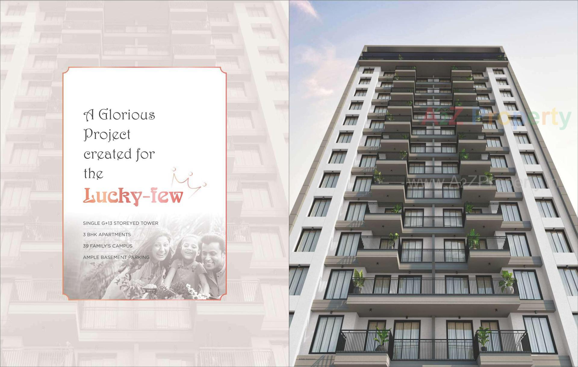 3D Elevation of real estate project Imperia located at Singanpore, Surat, Gujarat