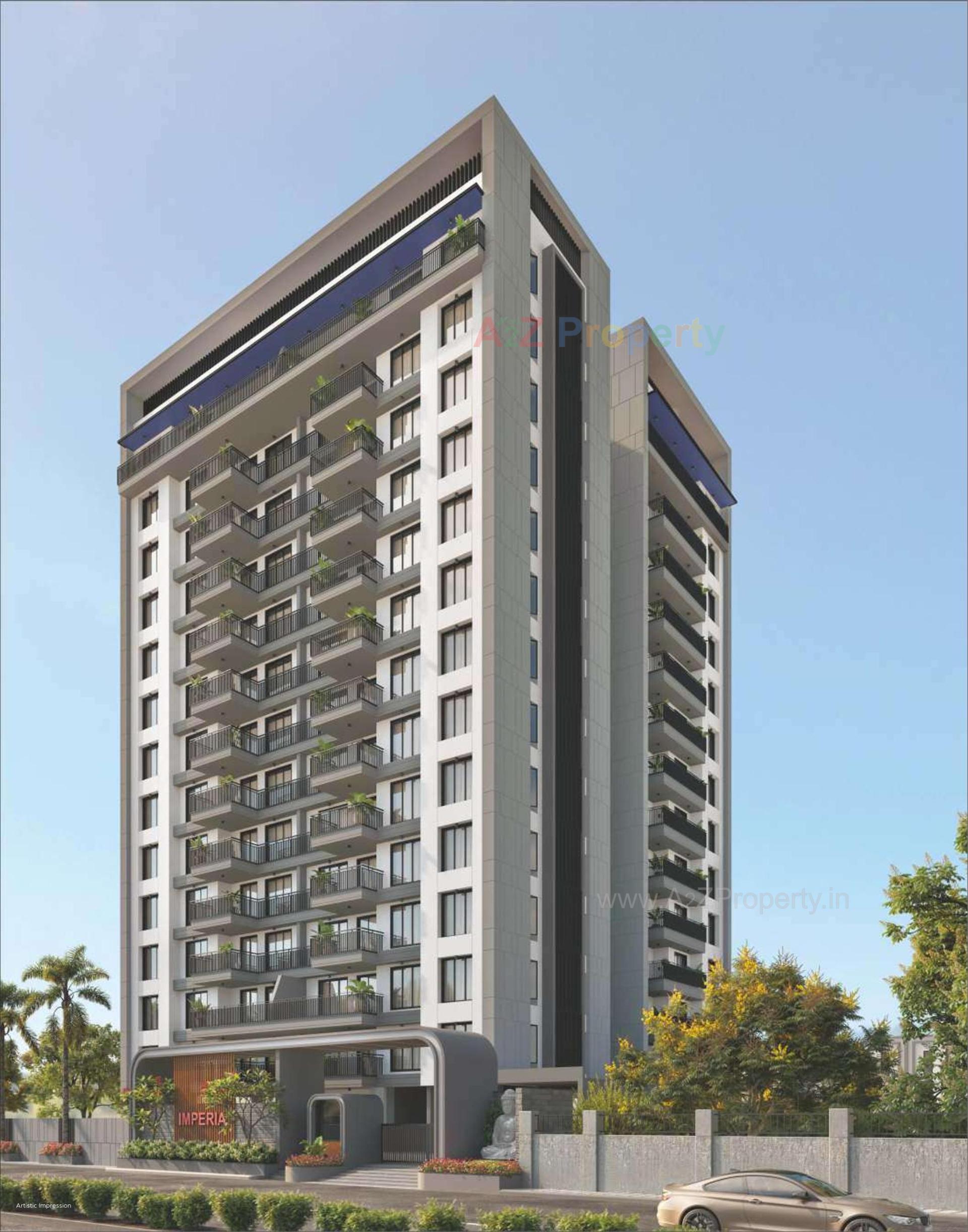 3D Elevation of real estate project Imperia located at Singanpore, Surat, Gujarat