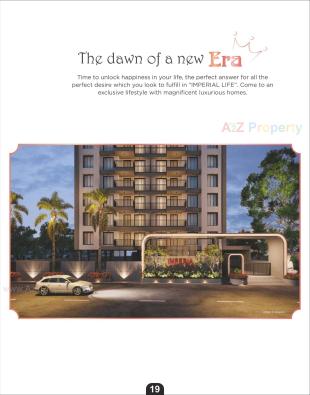 Elevation of real estate project Imperia located at Singanpore, Surat, Gujarat