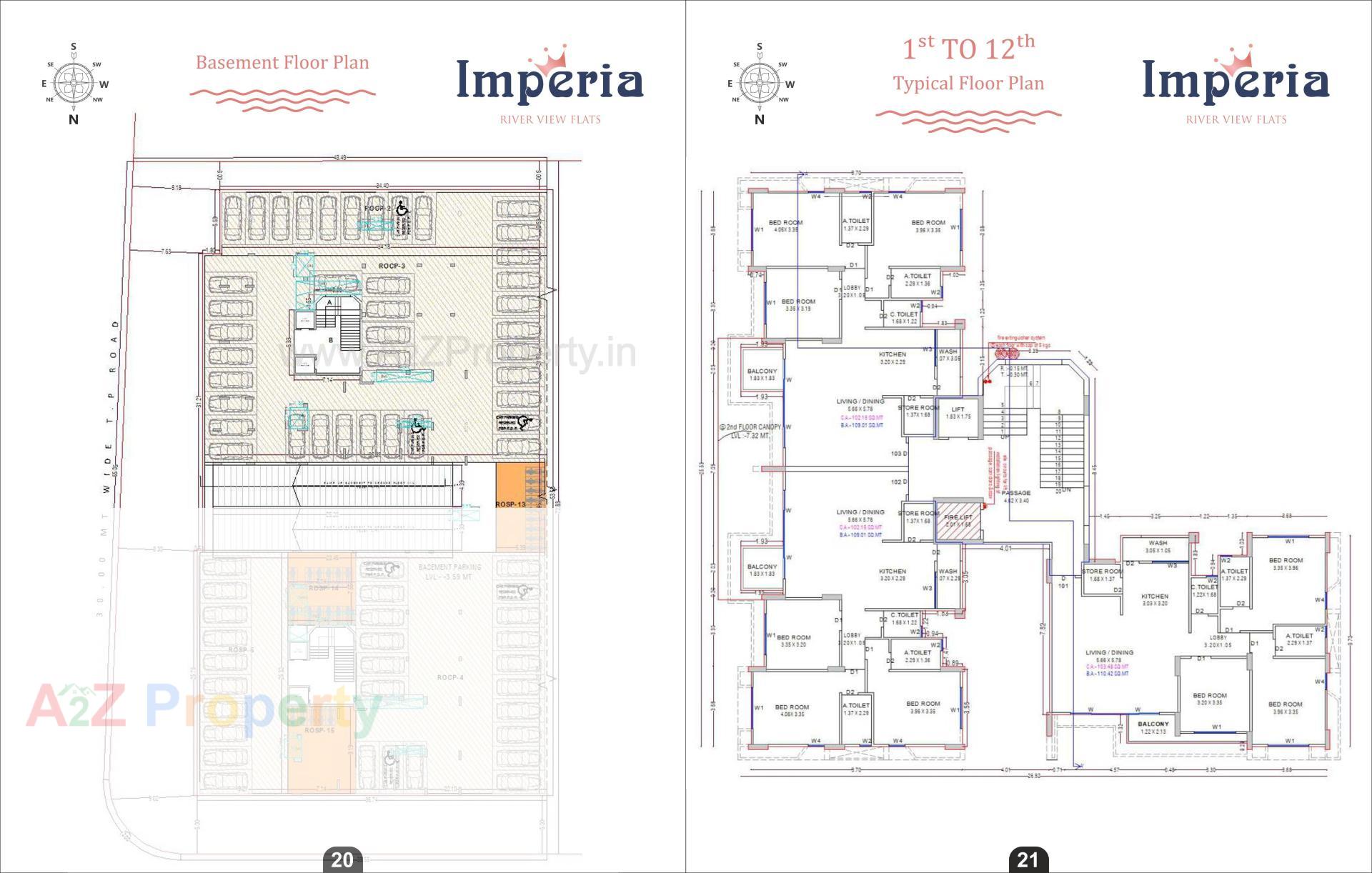 Layout of real estate project Imperia located at Singanpore, Surat, Gujarat