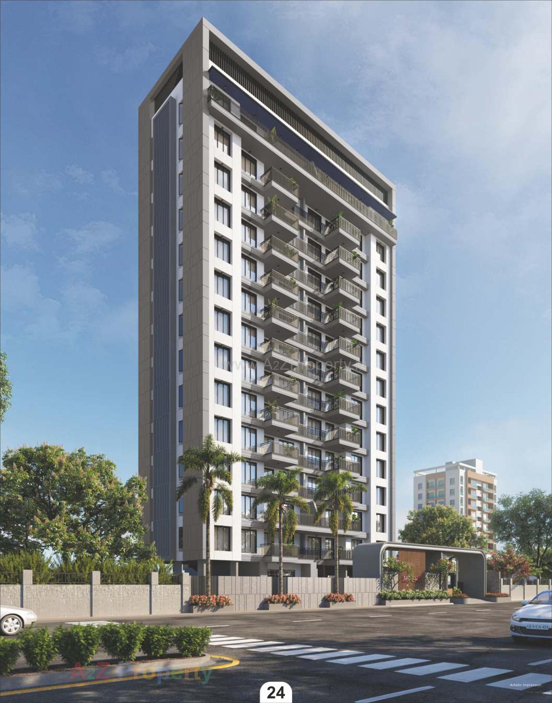 3D Elevation of real estate project Imperia located at Singanpore, Surat, Gujarat