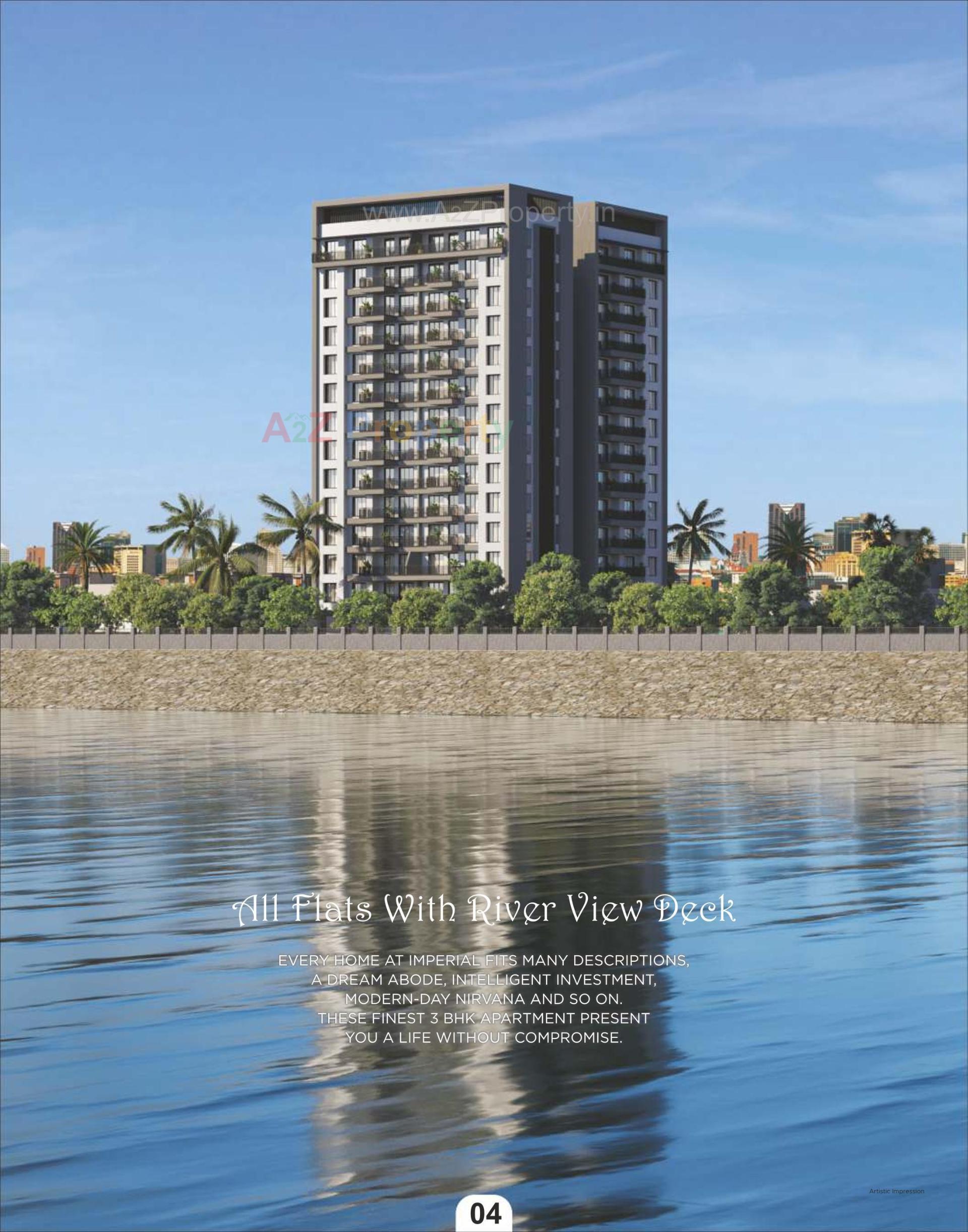 3D Elevation of real estate project Imperia located at Singanpore, Surat, Gujarat