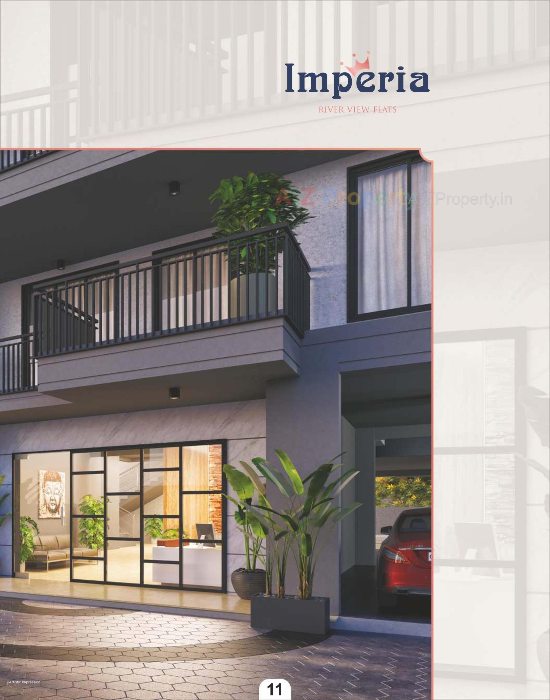 3D Elevation of real estate project Imperia located at Singanpore, Surat, Gujarat