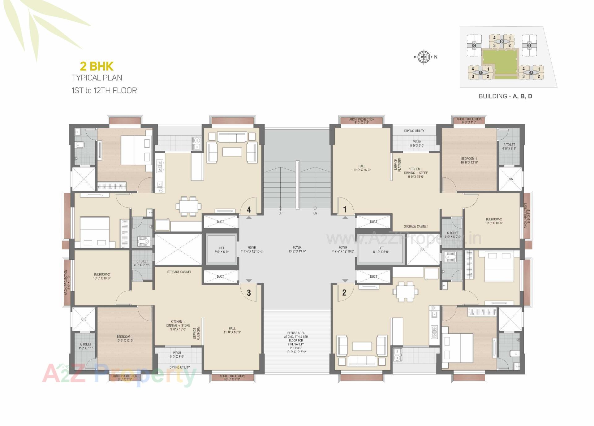 Layout of real estate project Infinity Park located at Simada, Surat, Gujarat