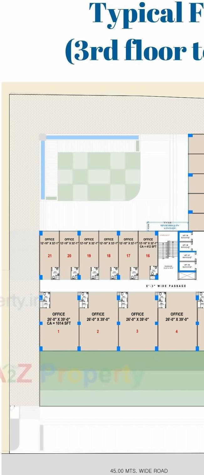 Layout of real estate project International Finance Centre located at Vesu, Surat, Gujarat