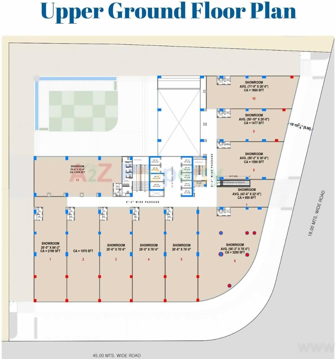 Layout of real estate project International Finance Centre located at Vesu, Surat, Gujarat