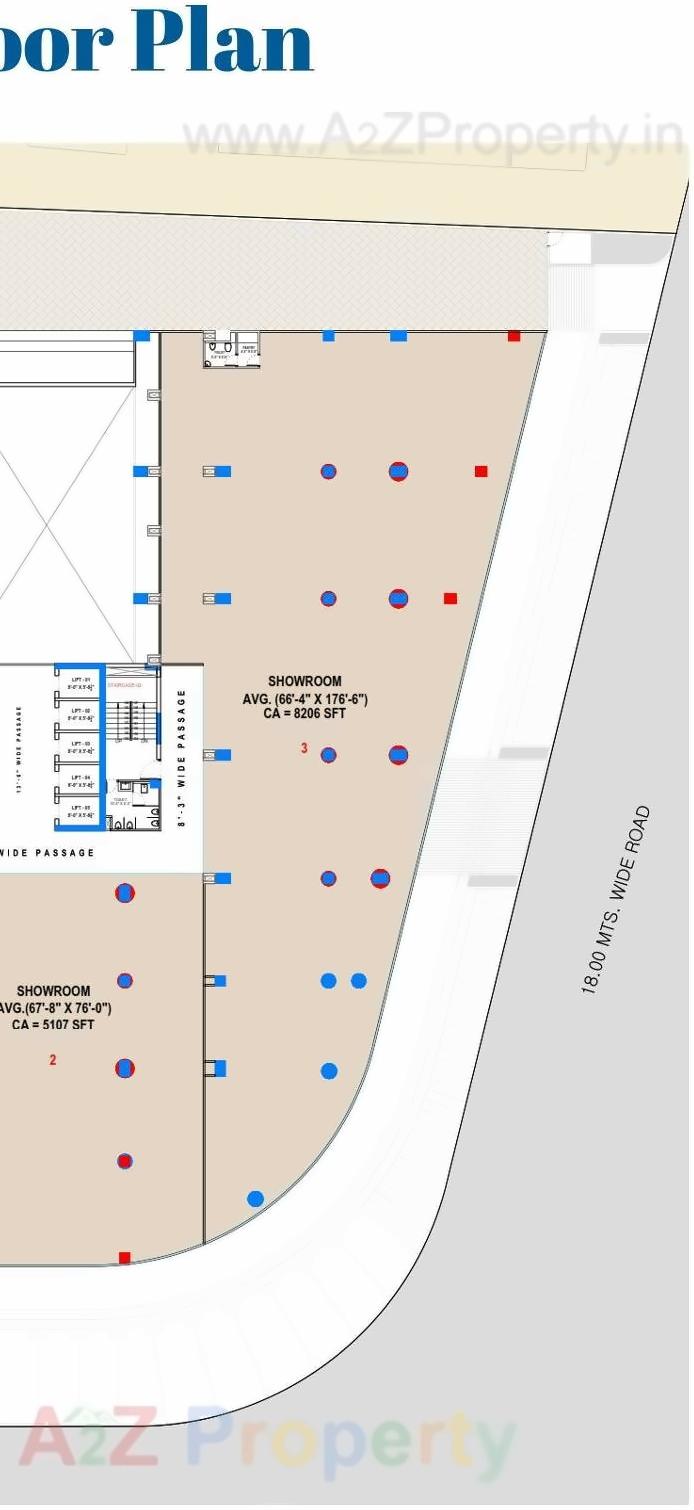 Layout of real estate project International Finance Centre located at Vesu, Surat, Gujarat