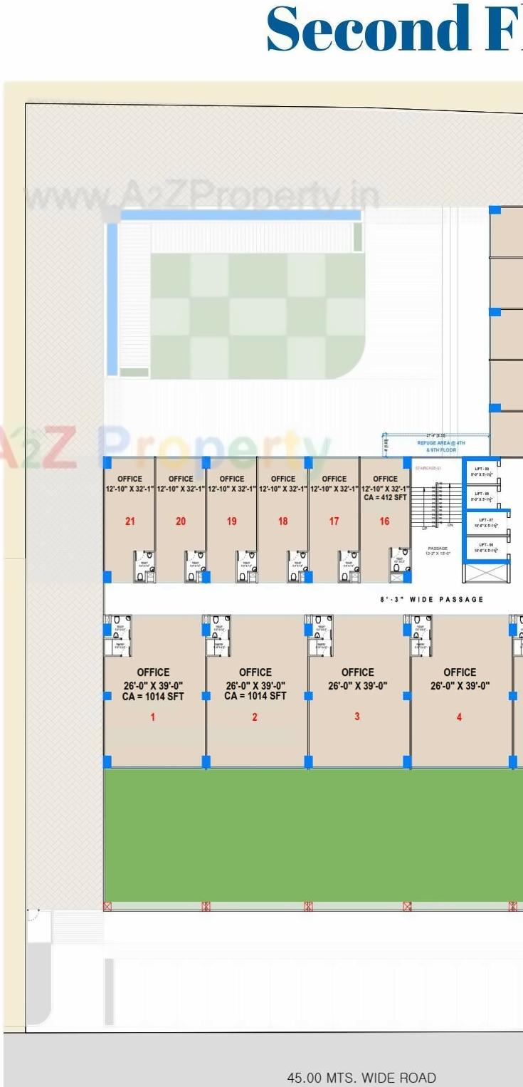 Layout of real estate project International Finance Centre located at Vesu, Surat, Gujarat