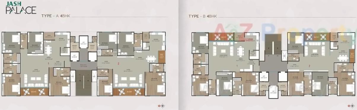 Layout of real estate project Jash Palace located at Rundh, Surat, Gujarat