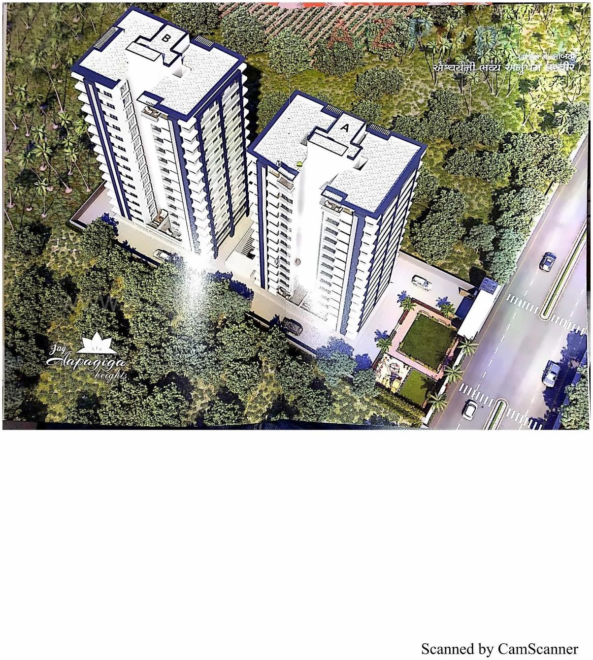 3D Elevation of real estate project Jay Aapagiga Heights located at Ved, Surat, Gujarat