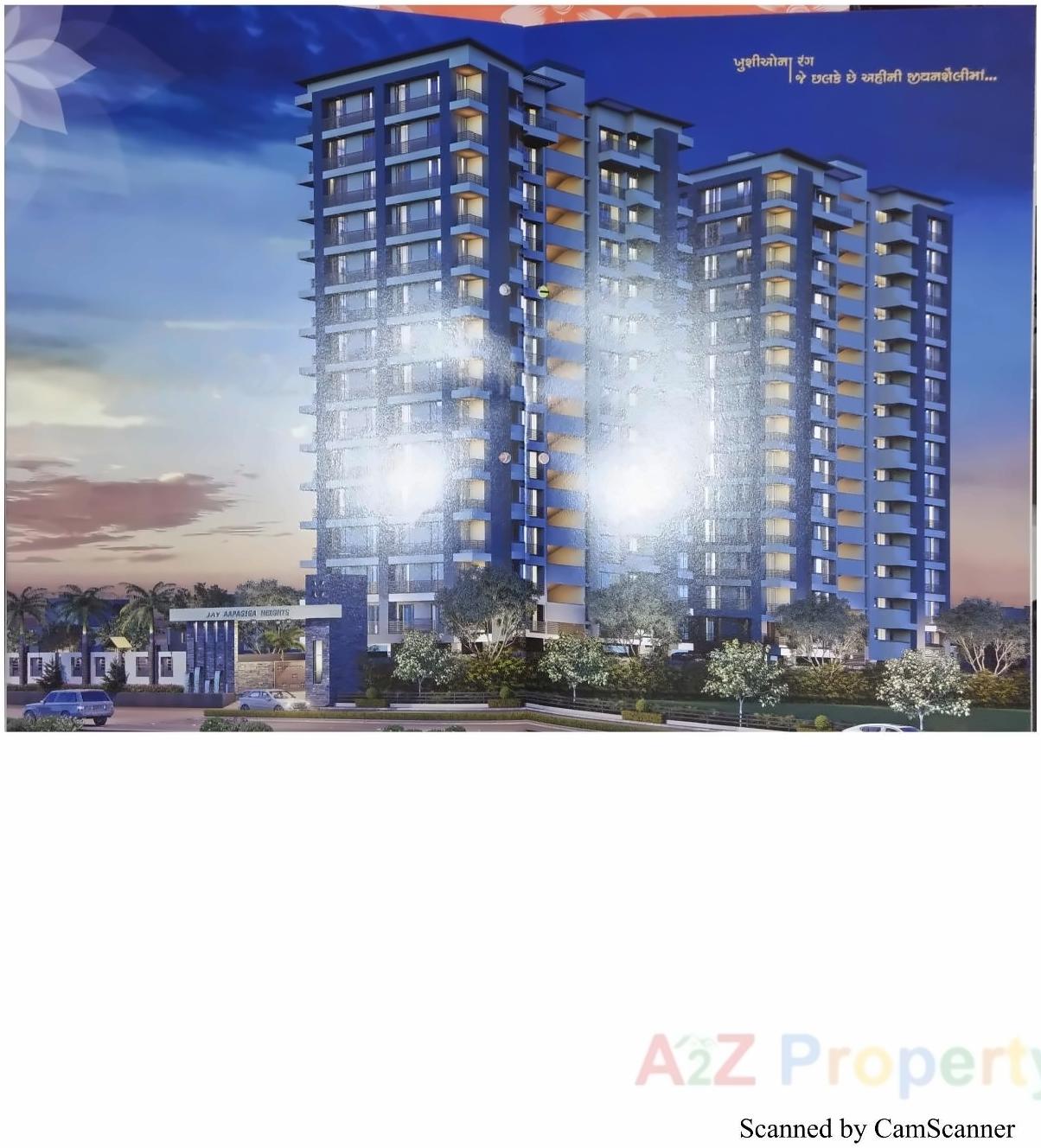 3D Elevation of real estate project Jay Aapagiga Heights located at Ved, Surat, Gujarat