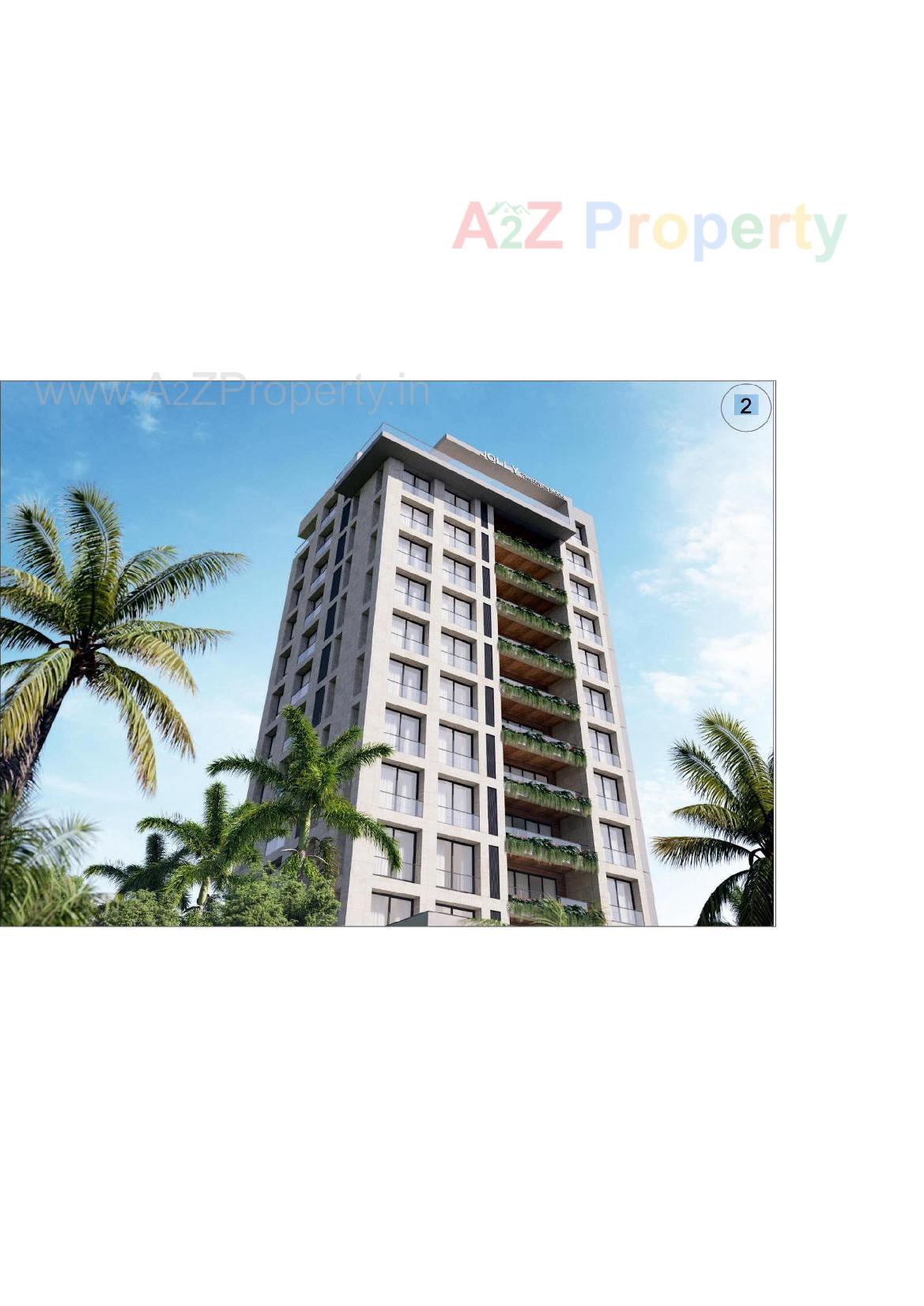 3D Elevation of real estate project Jolly The River Moon located at Rundh, Surat, Gujarat