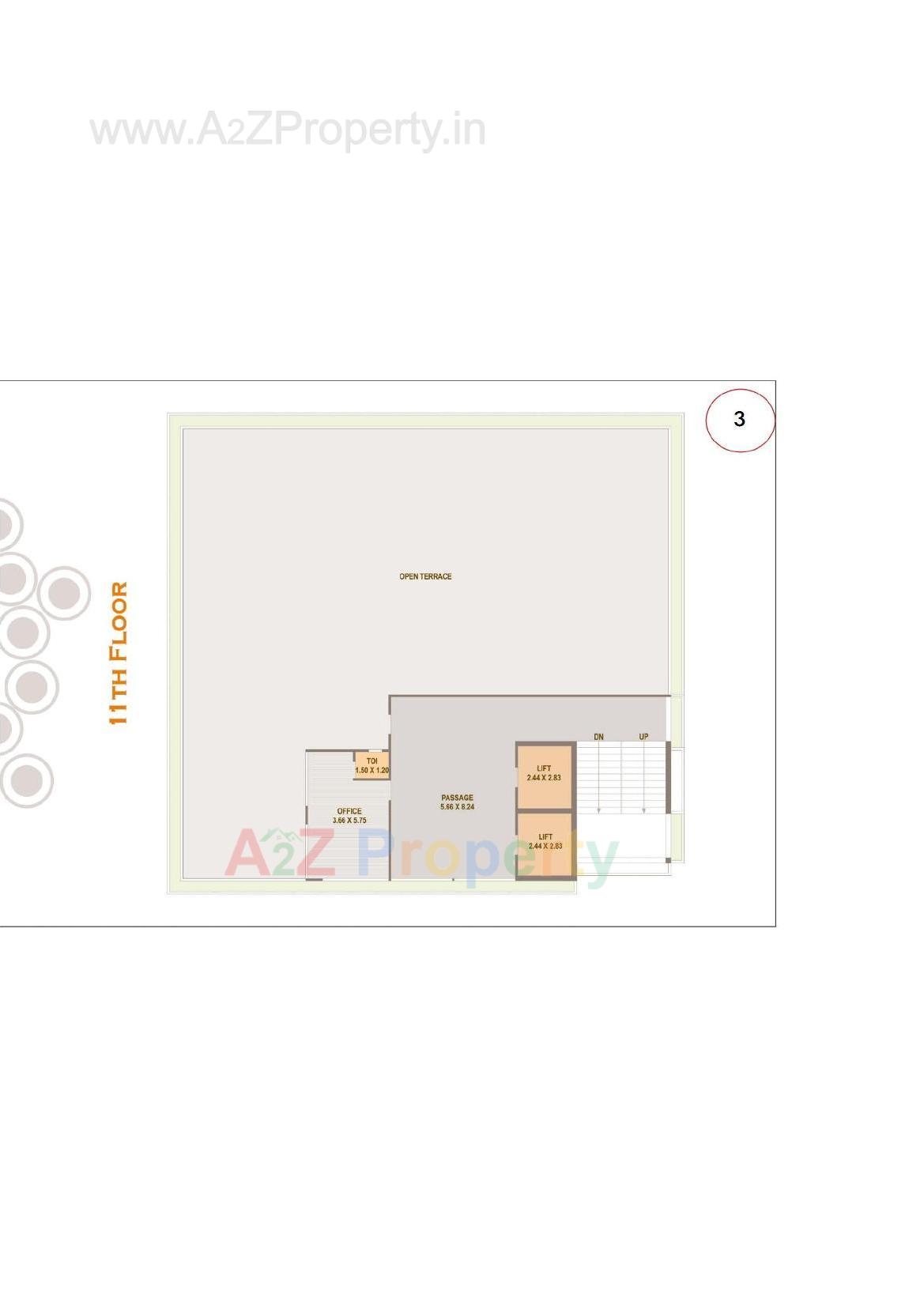 Layout of real estate project Jolly The River Moon located at Rundh, Surat, Gujarat