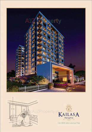 Elevation of real estate project Kailasa Heights located at Varachha, Surat, Gujarat
