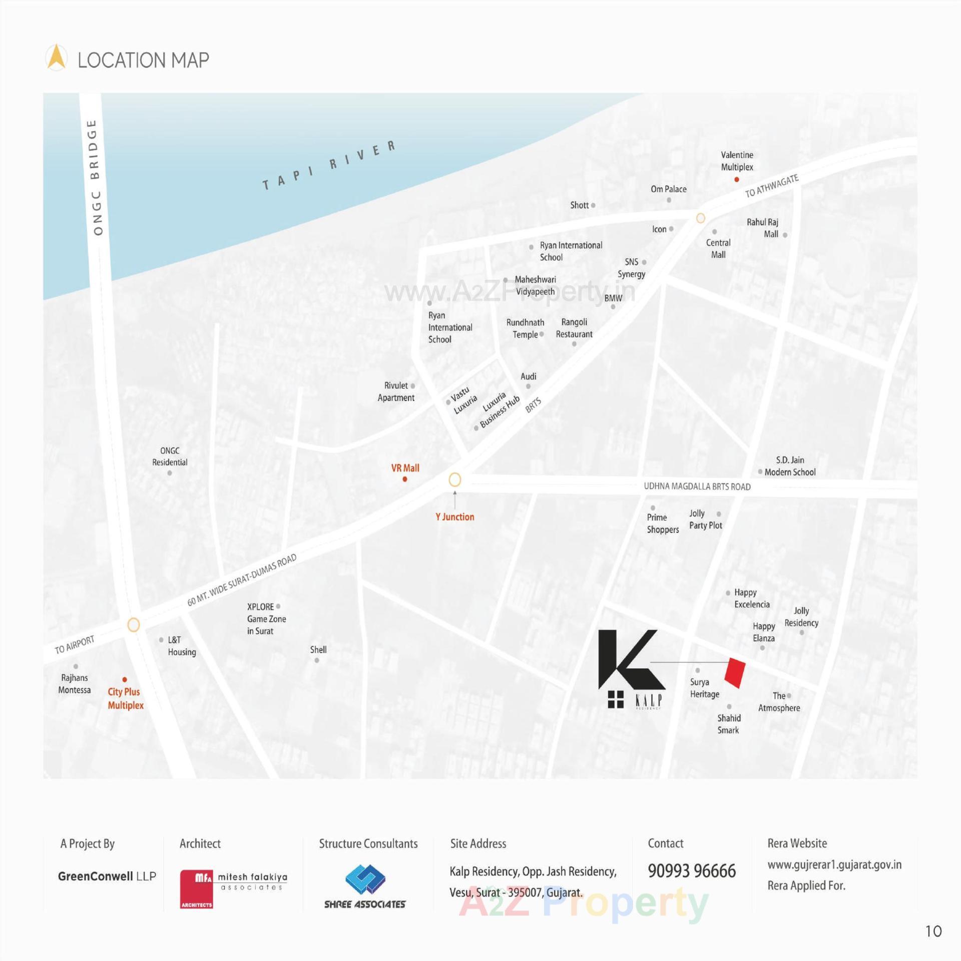  of real estate project Kalp Residency located at Vesu, Surat, Gujarat