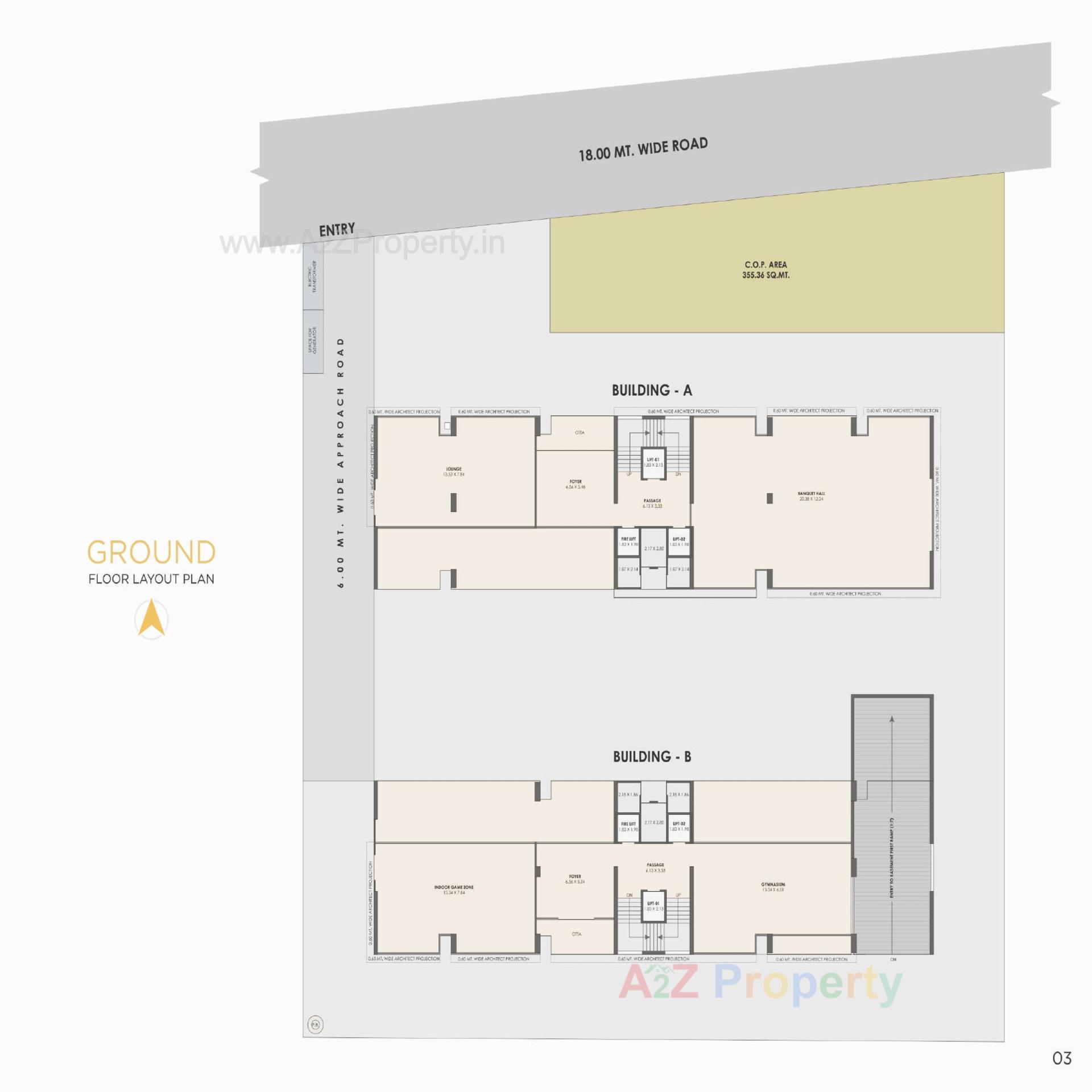 Layout of real estate project Kalp Residency located at Vesu, Surat, Gujarat