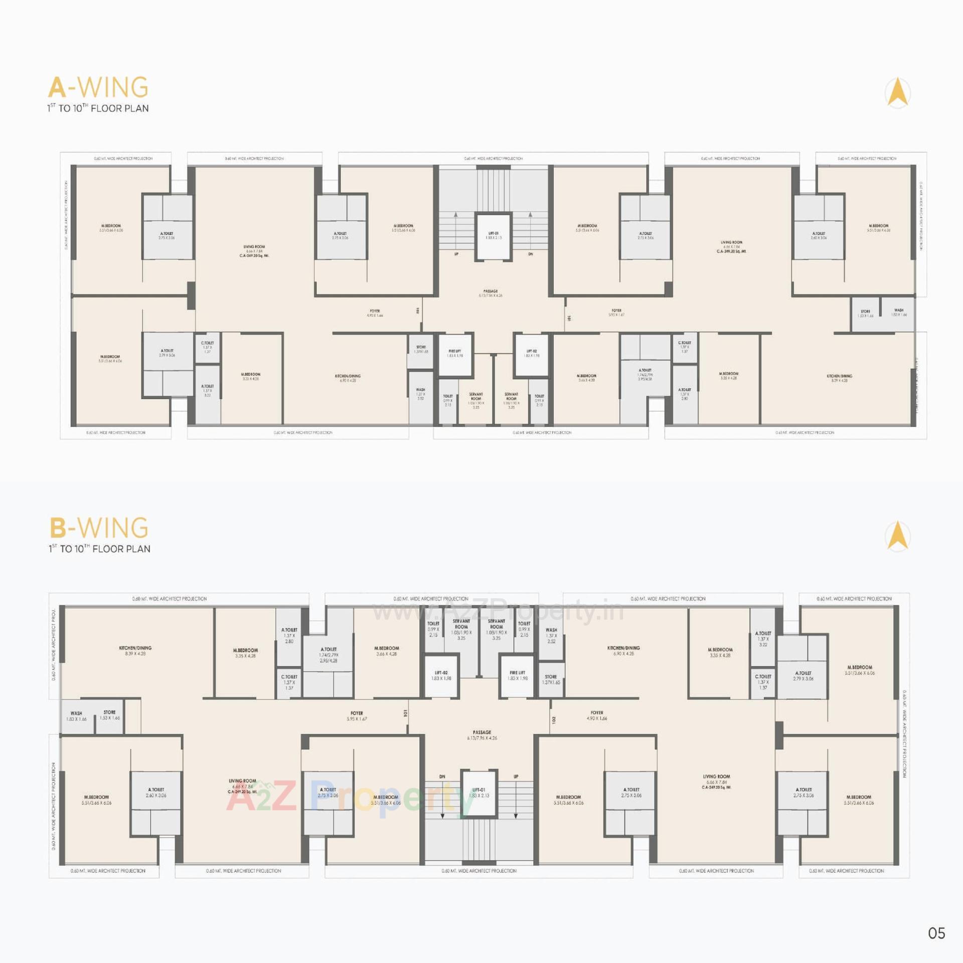 Layout of real estate project Kalp Residency located at Vesu, Surat, Gujarat