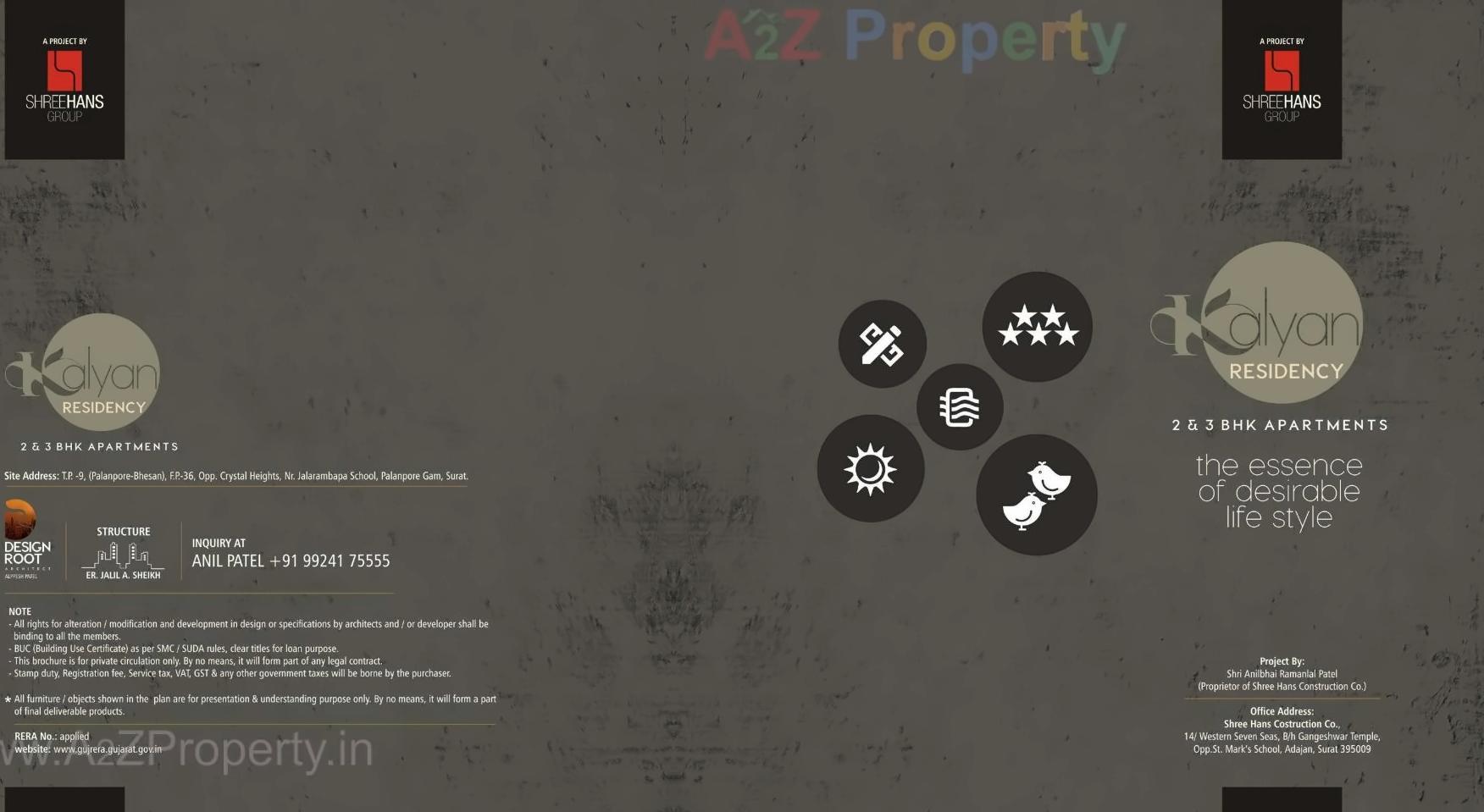  of real estate project Kalyan Residency located at Palanpor, Surat, Gujarat