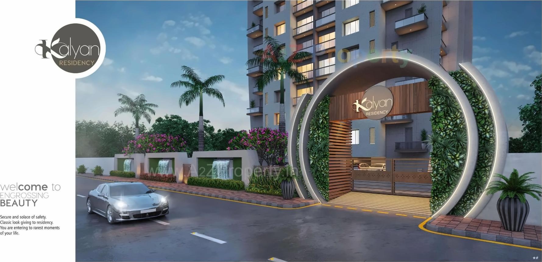 3D Elevation of real estate project Kalyan Residency located at Palanpor, Surat, Gujarat