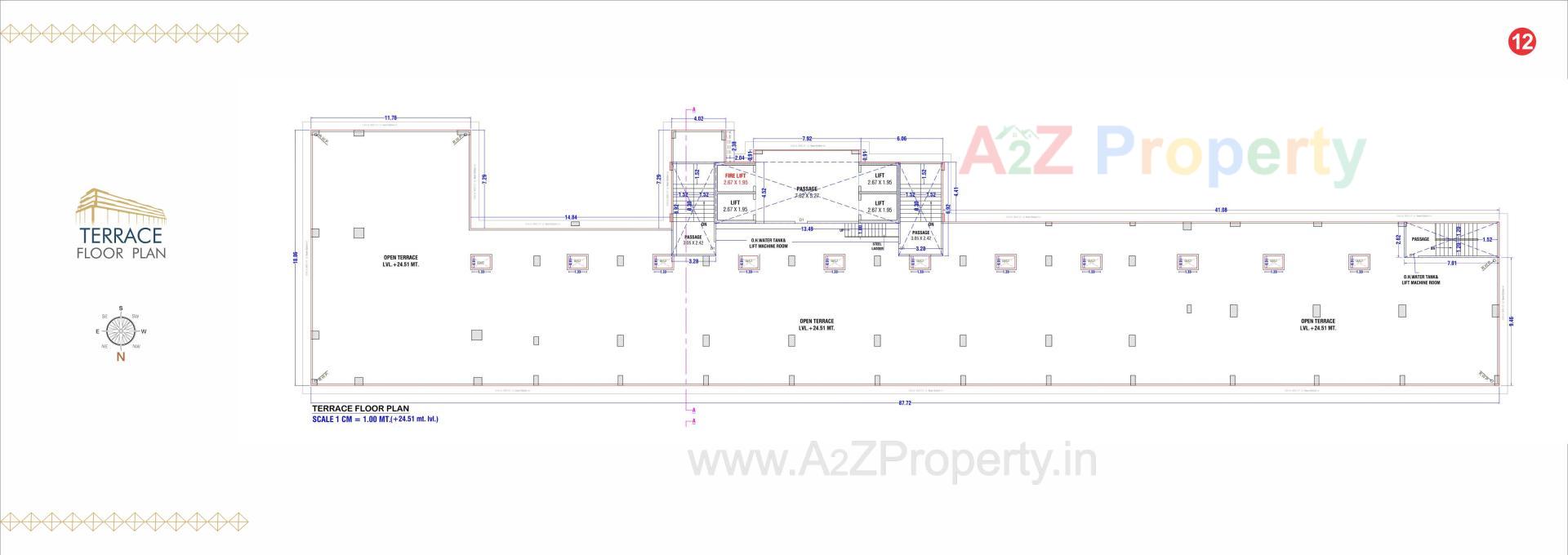 Layout of real estate project Karma Business Center located at Mota Varachha, Surat, Gujarat