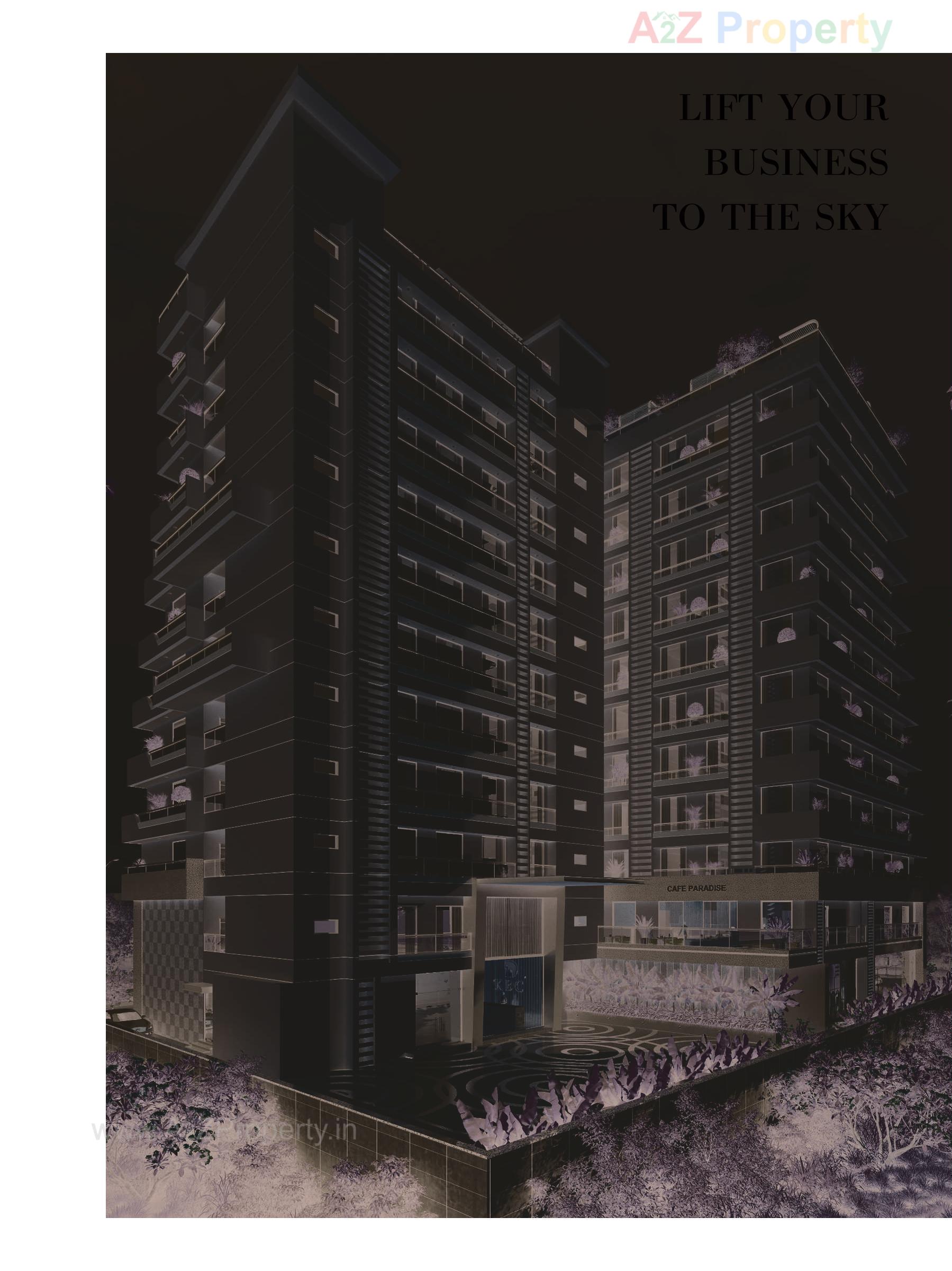 3D Elevation of real estate project Karunesh Business Centre located at Puna, Surat, Gujarat