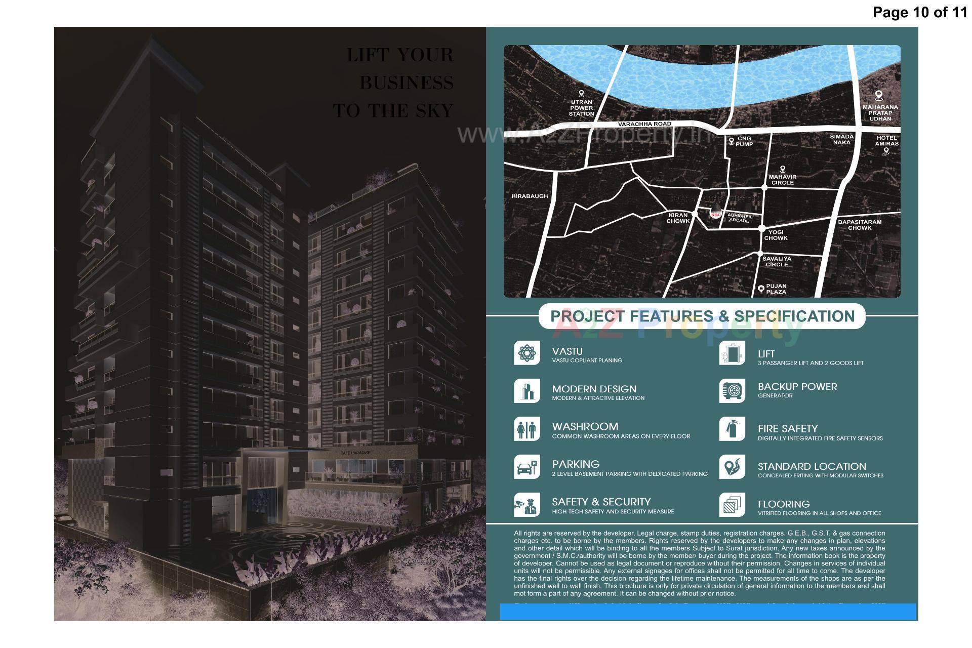  of real estate project Karunesh Business Centre located at Puna, Surat, Gujarat