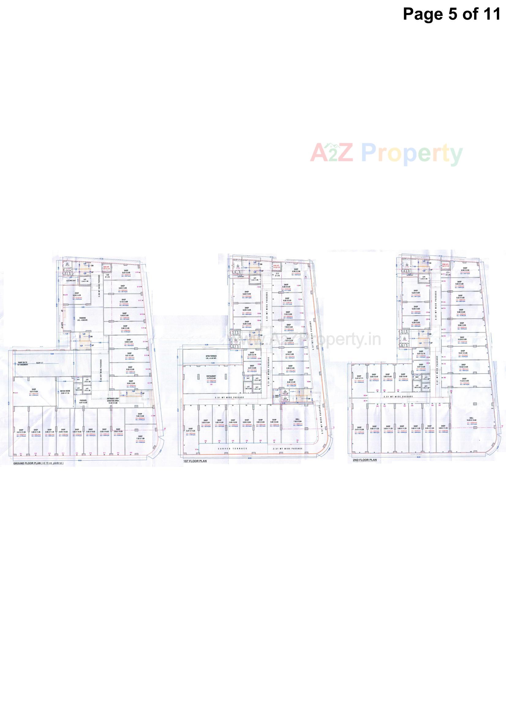 Layout of real estate project Karunesh Business Centre located at Puna, Surat, Gujarat