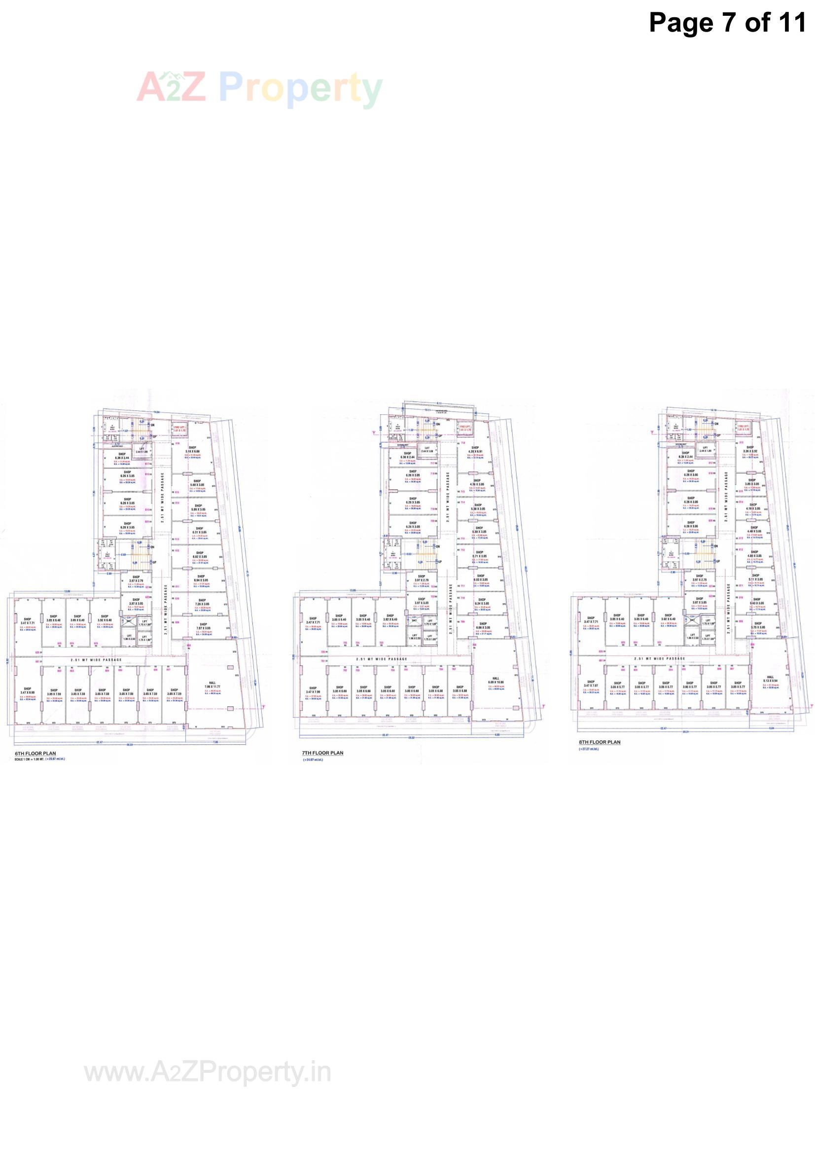 Layout of real estate project Karunesh Business Centre located at Puna, Surat, Gujarat