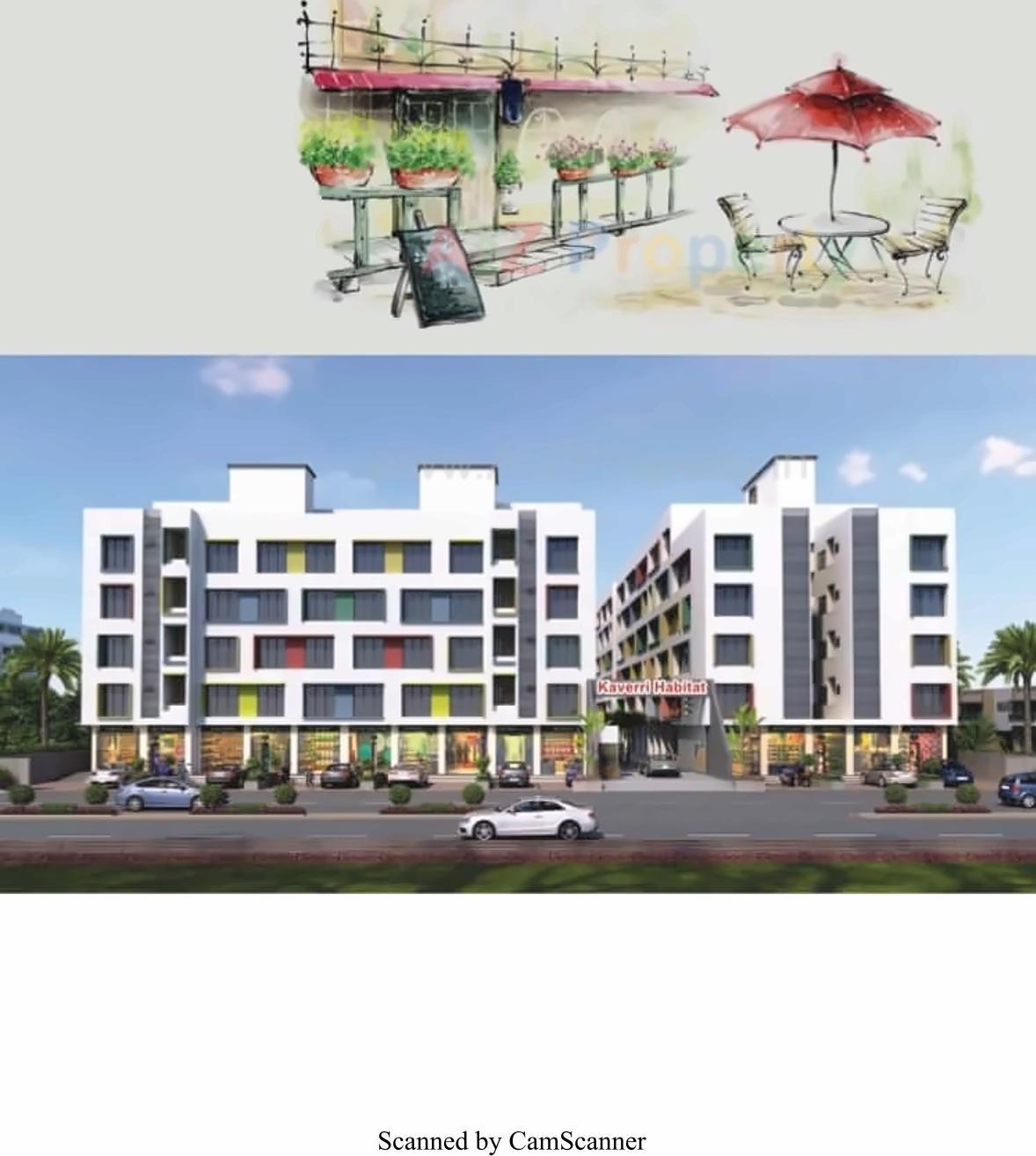 3D Elevation of real estate project Kaverri Habitat located at Sarthana, Surat, Gujarat