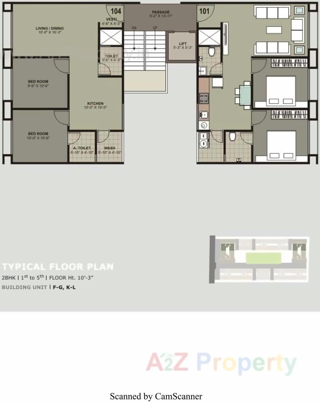 Layout of real estate project Kaverri Habitat located at Sarthana, Surat, Gujarat
