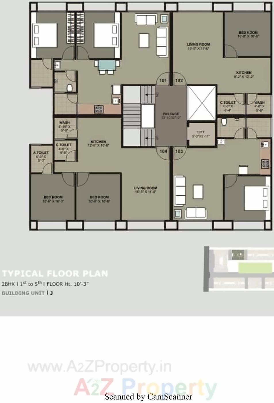 Layout of real estate project Kaverri Habitat located at Sarthana, Surat, Gujarat