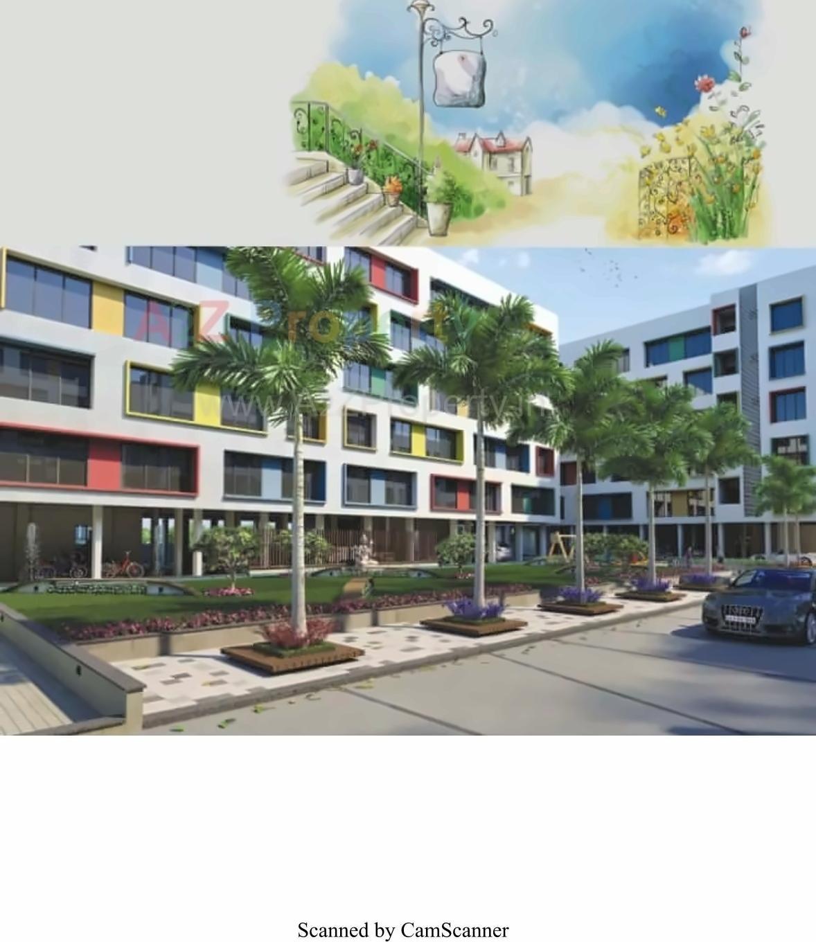 3D Elevation of real estate project Kaverri Habitat located at Sarthana, Surat, Gujarat