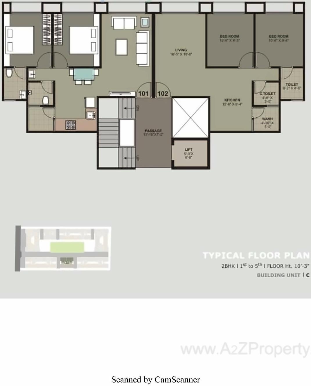 Layout of real estate project Kaverri Habitat located at Sarthana, Surat, Gujarat