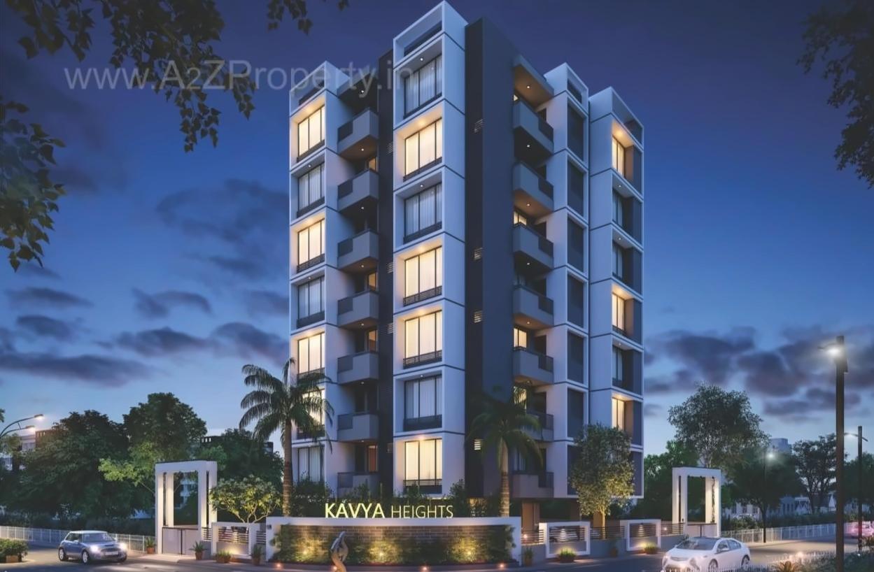 3D Elevation of real estate project Kavya Heights located at Sarthana, Surat, Gujarat