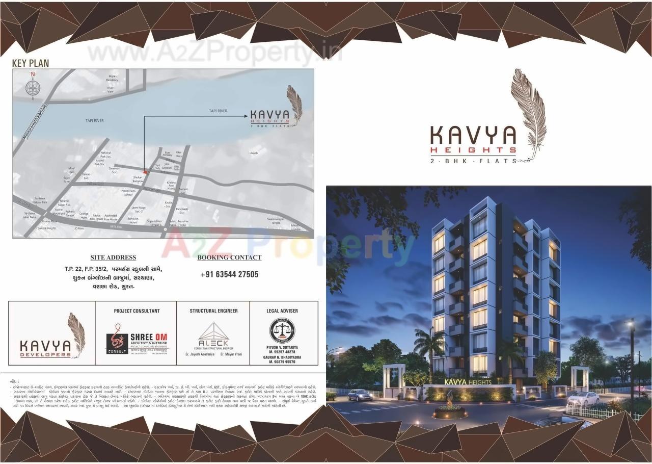  of real estate project Kavya Heights located at Sarthana, Surat, Gujarat