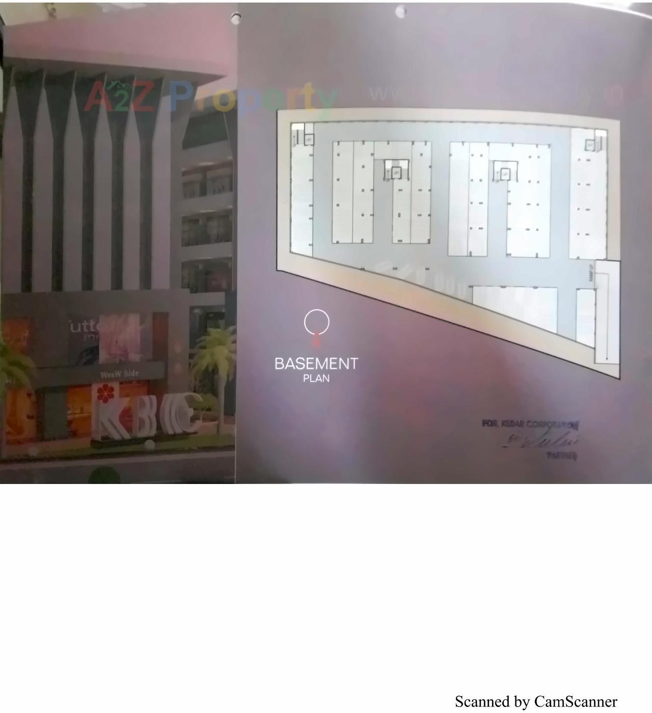Layout of real estate project Kedar Business Center located at Katar, Surat, Gujarat