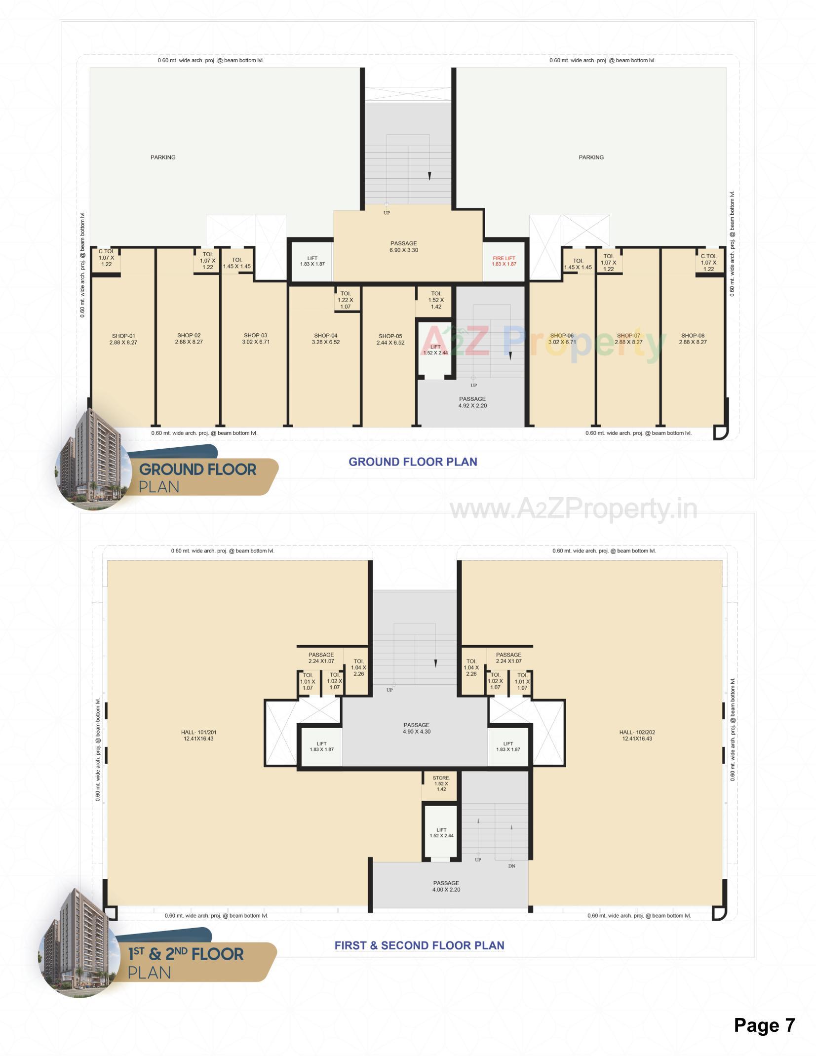 Layout of real estate project Kedar Hills located at Abrama, Surat, Gujarat