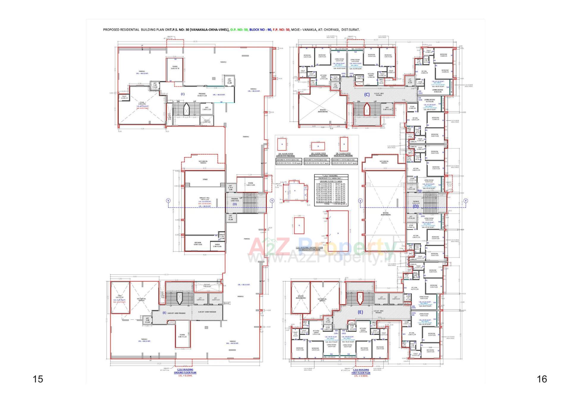 Layout of real estate project Kelly La Maison located at Surat, Surat, Gujarat