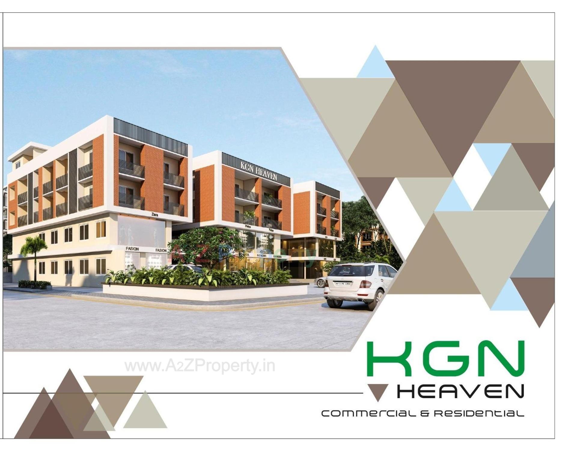 3D Elevation of real estate project Kgn Heaven located at Kareli, Surat, Gujarat