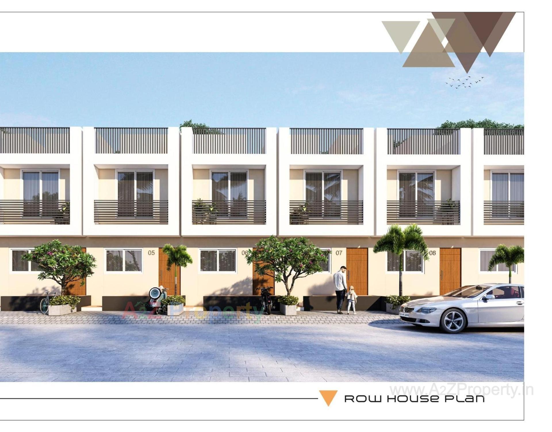 3D Elevation of real estate project Kgn Heaven located at Kareli, Surat, Gujarat