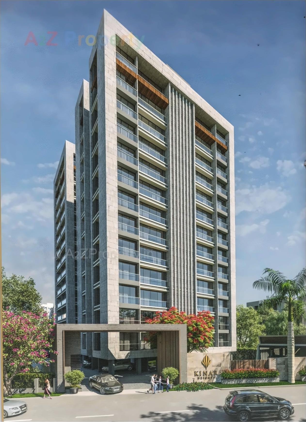 3D Elevation of real estate project Kinar Heights located at Bhatha, Surat, Gujarat