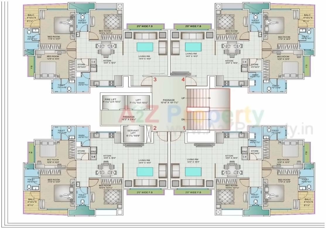 Layout of real estate project Casa King located at Palanpur, Surat, Gujarat