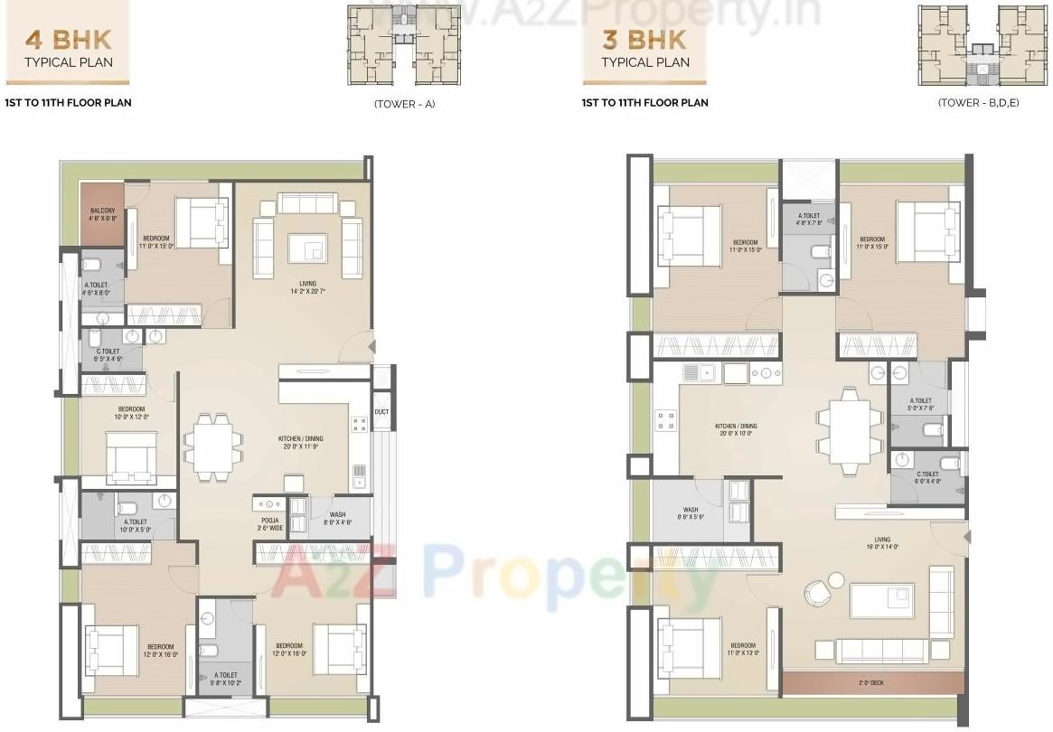 Layout of real estate project Kingsley located at Bhatha, Surat, Gujarat