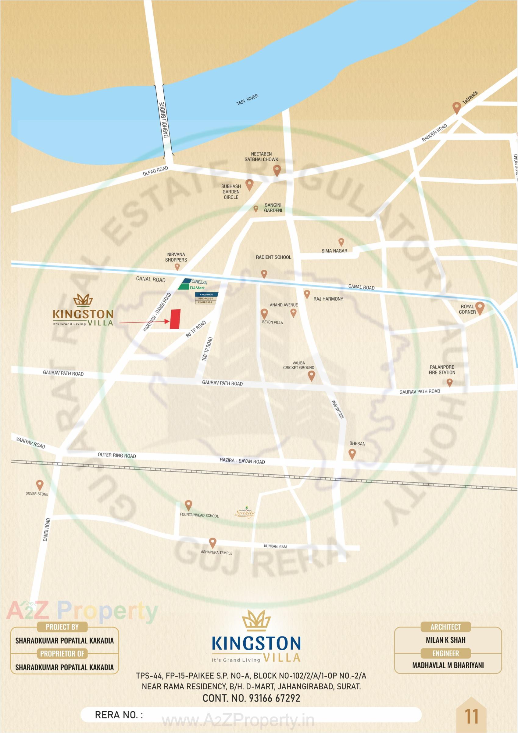  of real estate project Kingston Villa located at Jahangirabad, Surat, Gujarat