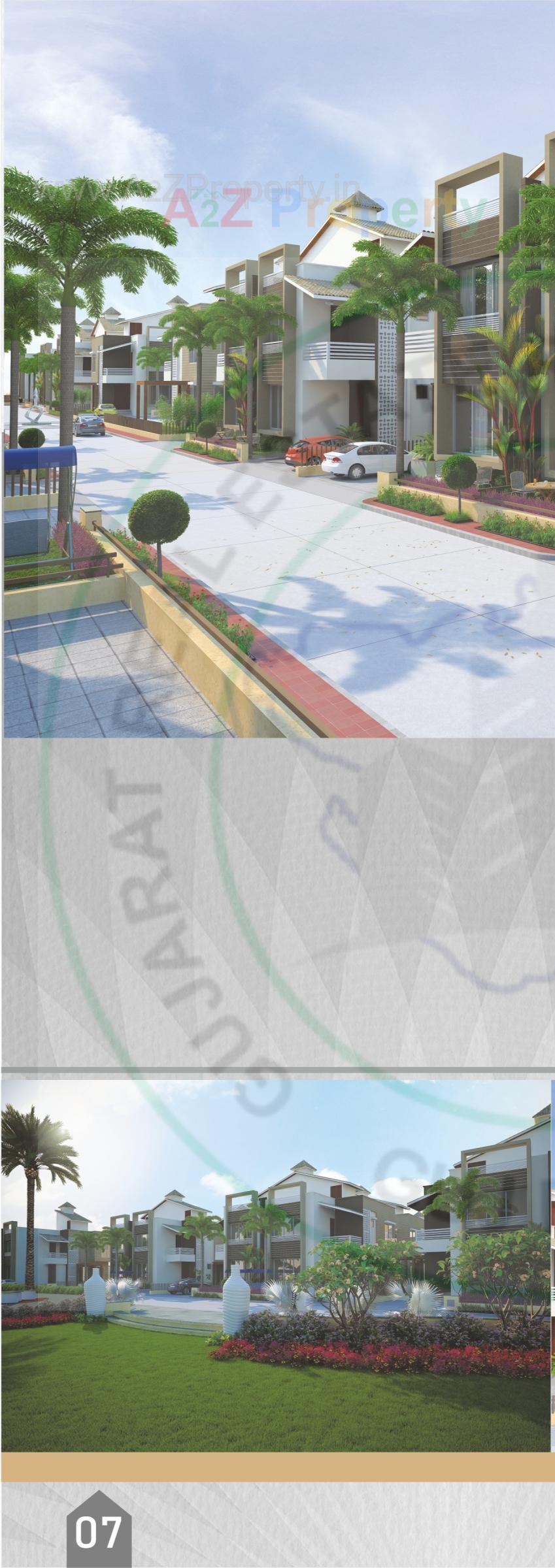 3D Elevation of real estate project Kingston Villa located at Jahangirabad, Surat, Gujarat