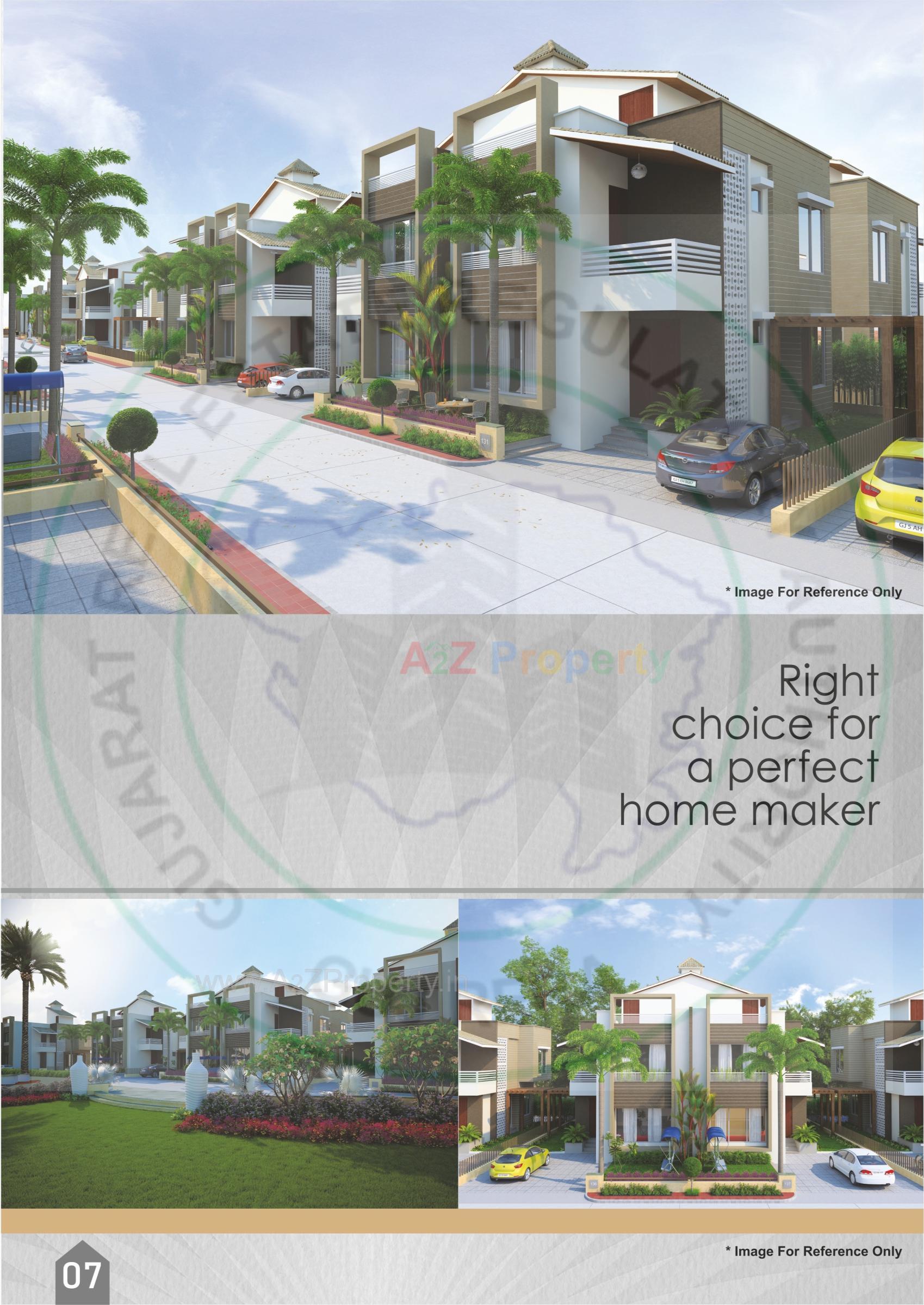 3D Elevation of real estate project Kingston Villa located at Jahangirabad, Surat, Gujarat