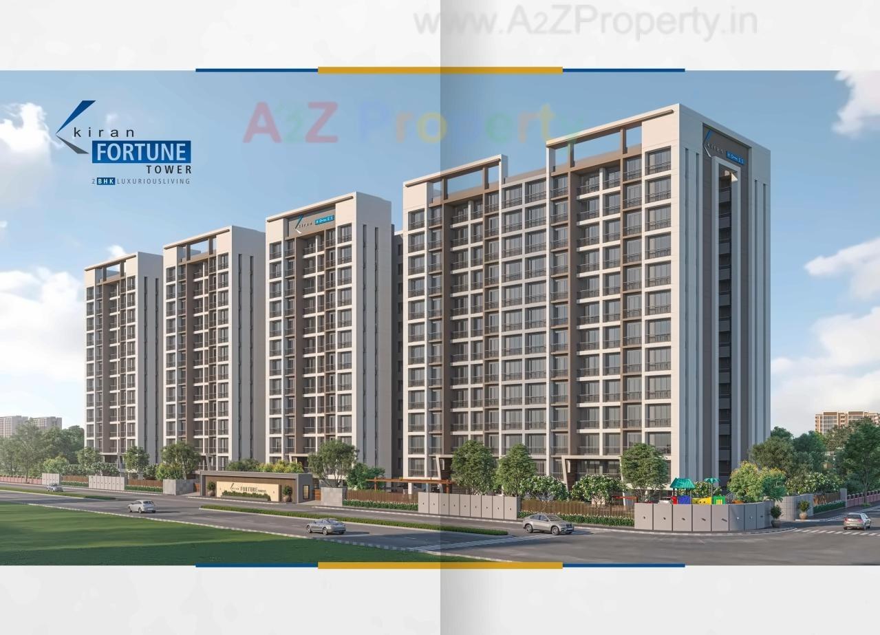 3D Elevation of real estate project Kiran Fortune Tower located at Surat, Surat, Gujarat